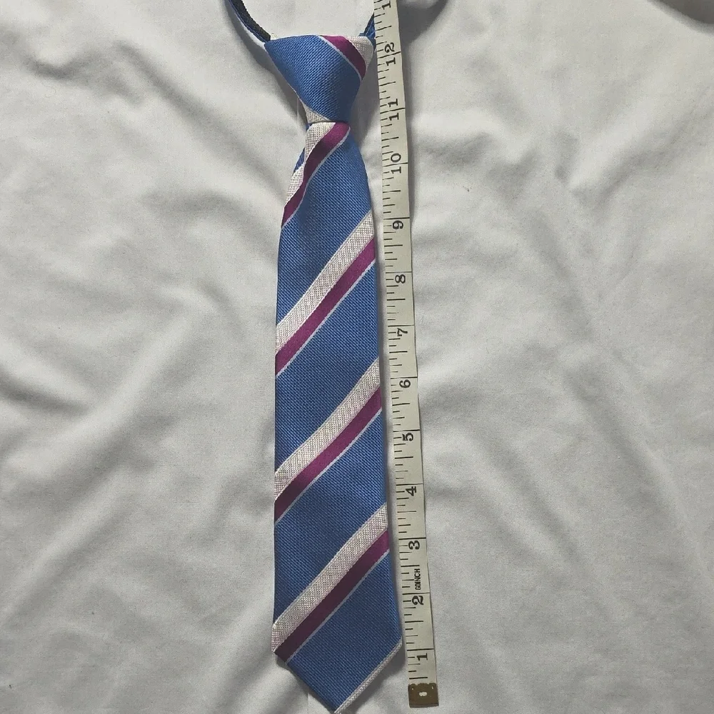 Stylish Blue and Purple Striped Kids Tie